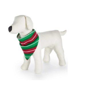 Family Pajamas Holiday Striped Dog Bandana L/XL